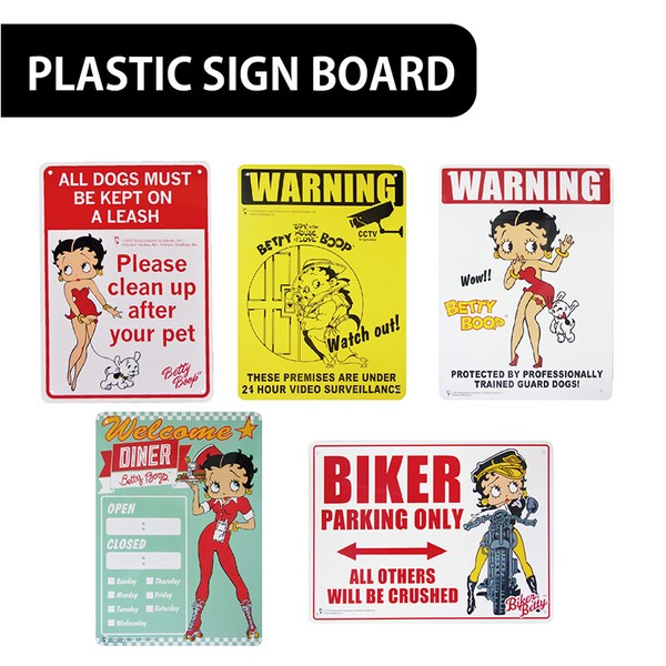 【Cute!!】Betty Boop プラスティックサインボード【ベティちゃん】 PLASIGN